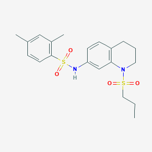 2,4-dimethyl-N-[1-(propane-1-sulfonyl)-1,2,3,4-tetrahydroquinolin-7-yl]benzene-1-sulfonamide
