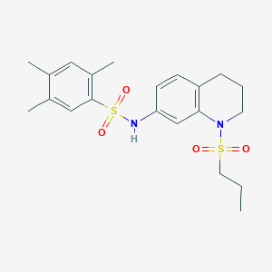 2,4,5-trimethyl-N-[1-(propane-1-sulfonyl)-1,2,3,4-tetrahydroquinolin-7-yl]benzene-1-sulfonamide