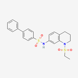 N-[1-(ethanesulfonyl)-1,2,3,4-tetrahydroquinolin-7-yl]-[1,1'-biphenyl]-4-sulfonamide