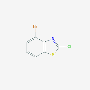 molecular formula C7H3BrClNS B065124 2-氯-4-溴苯并噻唑 CAS No. 182344-57-6