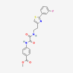 methyl 4-[({2-[2-(3-fluorophenyl)-1,3-thiazol-4-yl]ethyl}carbamoyl)formamido]benzoate