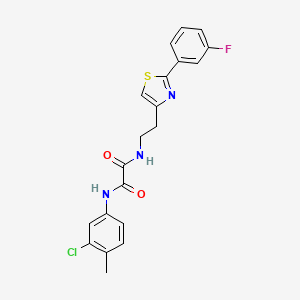 N'-(3-chloro-4-methylphenyl)-N-{2-[2-(3-fluorophenyl)-1,3-thiazol-4-yl]ethyl}ethanediamide