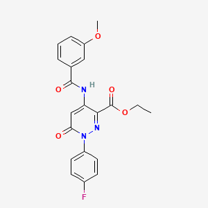 ethyl 1-(4-fluorophenyl)-4-(3-methoxybenzamido)-6-oxo-1,6-dihydropyridazine-3-carboxylate