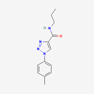 molecular formula C13H16N4O B6512505 1-(4-methylphenyl)-N-propyl-1H-1,2,3-triazole-4-carboxamide CAS No. 951611-14-6