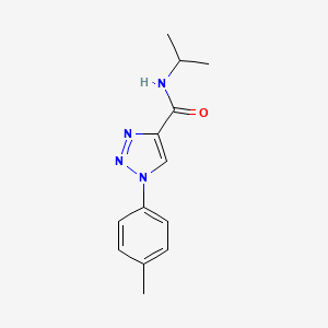 molecular formula C13H16N4O B6512529 1-(4-methylphenyl)-N-(propan-2-yl)-1H-1,2,3-triazole-4-carboxamide CAS No. 951597-99-2