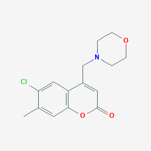 6-chloro-7-methyl-4-[(morpholin-4-yl)methyl]-2H-chromen-2-one