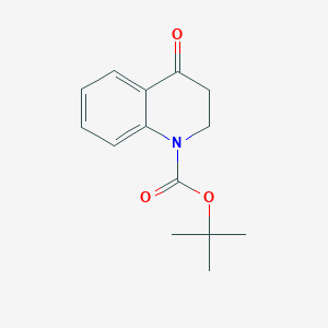 molecular formula C14H17NO3 B065127 Tert-butyl 4-oxo-3,4-dihydroquinoline-1(2H)-carboxylate CAS No. 179898-00-1