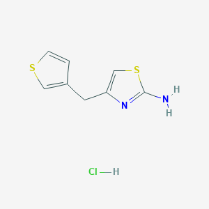 4-[(thiophen-3-yl)methyl]-1,3-thiazol-2-amine hydrochloride