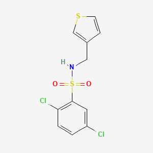 2,5-dichloro-N-[(thiophen-3-yl)methyl]benzene-1-sulfonamide