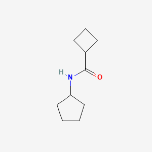 molecular formula C10H17NO B6512739 N-cyclopentylcyclobutanecarboxamide CAS No. 33582-89-7