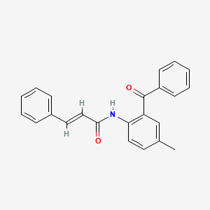molecular formula C23H19NO2 B6512771 (2E)-N-(2-benzoyl-4-methylphenyl)-3-phenylprop-2-enamide CAS No. 1322218-49-4