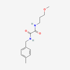 molecular formula C14H20N2O3 B6512807 N-(3-methoxypropyl)-N'-[(4-methylphenyl)methyl]ethanediamide CAS No. 359900-29-1