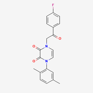 1-(2,5-dimethylphenyl)-4-[2-(4-fluorophenyl)-2-oxoethyl]-1,2,3,4-tetrahydropyrazine-2,3-dione