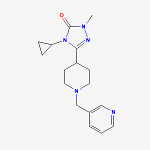 4-cyclopropyl-1-methyl-3-{1-[(pyridin-3-yl)methyl]piperidin-4-yl}-4,5-dihydro-1H-1,2,4-triazol-5-one