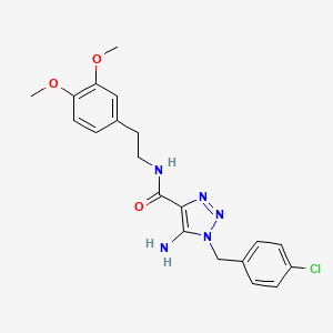 5-amino-1-[(4-chlorophenyl)methyl]-N-[2-(3,4-dimethoxyphenyl)ethyl]-1H-1,2,3-triazole-4-carboxamide