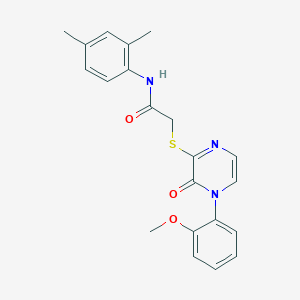 N-(2,4-dimethylphenyl)-2-{[4-(2-methoxyphenyl)-3-oxo-3,4-dihydropyrazin-2-yl]sulfanyl}acetamide