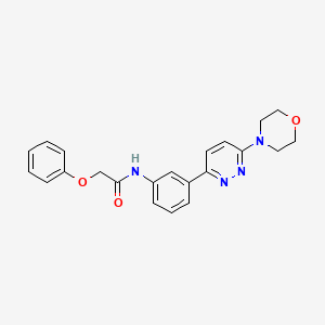 molecular formula C22H22N4O3 B6512983 N-{3-[6-(morpholin-4-yl)pyridazin-3-yl]phenyl}-2-phenoxyacetamide CAS No. 899981-19-2