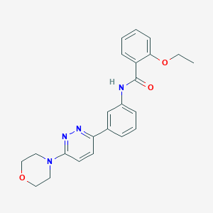molecular formula C23H24N4O3 B6512993 2-ethoxy-N-{3-[6-(morpholin-4-yl)pyridazin-3-yl]phenyl}benzamide CAS No. 899985-71-8