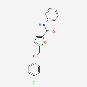 5-[(4-chlorophenoxy)methyl]-N-phenylfuran-2-carboxamide