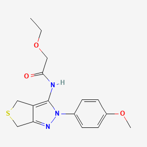 molecular formula C16H19N3O3S B6513078 2-ethoxy-N-[2-(4-methoxyphenyl)-2H,4H,6H-thieno[3,4-c]pyrazol-3-yl]acetamide CAS No. 893940-47-1