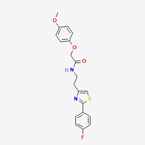 molecular formula C20H19FN2O3S B6513165 N-{2-[2-(4-fluorophenyl)-1,3-thiazol-4-yl]ethyl}-2-(4-methoxyphenoxy)acetamide CAS No. 923250-56-0