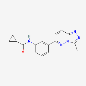 molecular formula C16H15N5O B6513190 N-(3-{3-methyl-[1,2,4]triazolo[4,3-b]pyridazin-6-yl}phenyl)cyclopropanecarboxamide CAS No. 108810-84-0