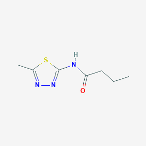 molecular formula C7H11N3OS B6513217 N-(5-甲基-1,3,4-噻二唑-2-基)丁酰胺 CAS No. 62347-17-5