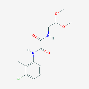 N'-(3-chloro-2-methylphenyl)-N-(2,2-dimethoxyethyl)ethanediamide