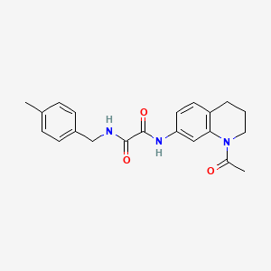 N-(1-acetyl-1,2,3,4-tetrahydroquinolin-7-yl)-N'-[(4-methylphenyl)methyl]ethanediamide