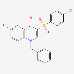 1-benzyl-3-(4-chlorobenzenesulfonyl)-6-fluoro-1,4-dihydroquinolin-4-one