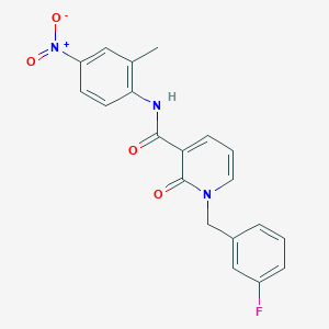 1-[(3-fluorophenyl)methyl]-N-(2-methyl-4-nitrophenyl)-2-oxo-1,2-dihydropyridine-3-carboxamide