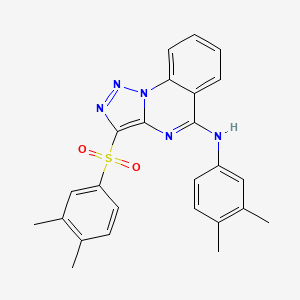 3-(3,4-dimethylbenzenesulfonyl)-N-(3,4-dimethylphenyl)-[1,2,3]triazolo[1,5-a]quinazolin-5-amine
