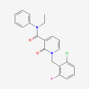 1-[(2-chloro-6-fluorophenyl)methyl]-N-ethyl-2-oxo-N-phenyl-1,2-dihydropyridine-3-carboxamide