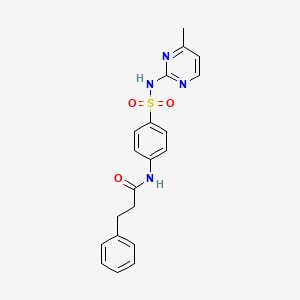N-{4-[(4-methylpyrimidin-2-yl)sulfamoyl]phenyl}-3-phenylpropanamide