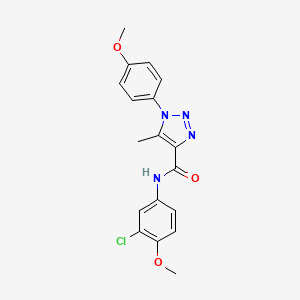 N-(3-chloro-4-methoxyphenyl)-1-(4-methoxyphenyl)-5-methyl-1H-1,2,3-triazole-4-carboxamide