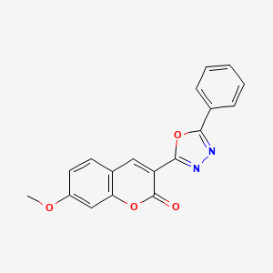 7-methoxy-3-(5-phenyl-1,3,4-oxadiazol-2-yl)-2H-chromen-2-one