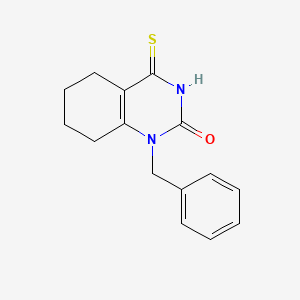 1-benzyl-4-sulfanylidene-1,2,3,4,5,6,7,8-octahydroquinazolin-2-one