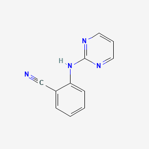 molecular formula C11H8N4 B6513718 2-[(pyrimidin-2-yl)amino]benzonitrile CAS No. 1470305-69-1