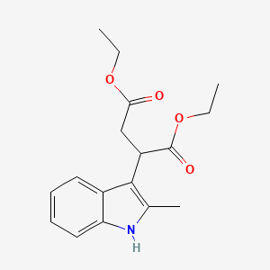 molecular formula C17H21NO4 B6513776 1,4-diethyl 2-(2-methyl-1H-indol-3-yl)butanedioate CAS No. 403711-35-3