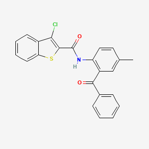 N-(2-benzoyl-4-methylphenyl)-3-chloro-1-benzothiophene-2-carboxamide