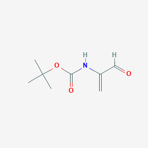 molecular formula C8H13NO3 B065138 Tert-butyl N-(3-oxoprop-1-en-2-yl)carbamate CAS No. 186795-56-2