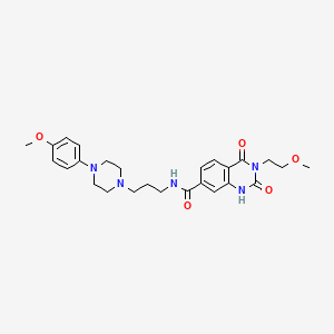 molecular formula C26H33N5O5 B6514058 3-(2-methoxyethyl)-N-{3-[4-(4-methoxyphenyl)piperazin-1-yl]propyl}-2,4-dioxo-1,2,3,4-tetrahydroquinazoline-7-carboxamide CAS No. 892270-96-1