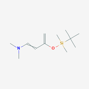 molecular formula C12H25NOSi B065144 trans-3-(tert-Butyldimethylsilyloxy)-N,N-dimethyl-1,3-butadien-1-amine CAS No. 194233-66-4