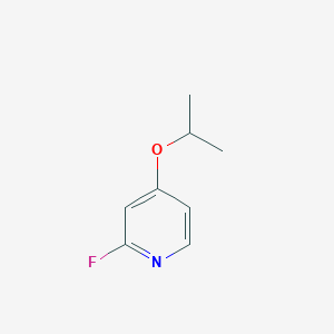 molecular formula C8H10FNO B065147 Pyridine, 2-fluoro-4-(1-methylethoxy)-(9CI) CAS No. 175965-84-1