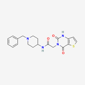 molecular formula C20H22N4O3S B6514784 N-(1-benzylpiperidin-4-yl)-2-{2,4-dioxo-1H,2H,3H,4H-thieno[3,2-d]pyrimidin-3-yl}acetamide CAS No. 687583-08-0