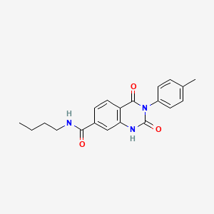 molecular formula C20H21N3O3 B6514785 N-butyl-3-(4-methylphenyl)-2,4-dioxo-1,2,3,4-tetrahydroquinazoline-7-carboxamide CAS No. 892276-40-3
