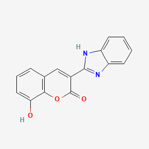 molecular formula C16H10N2O3 B6514826 3-(1H-1,3-benzodiazol-2-yl)-8-hydroxy-2H-chromen-2-one CAS No. 892287-72-8