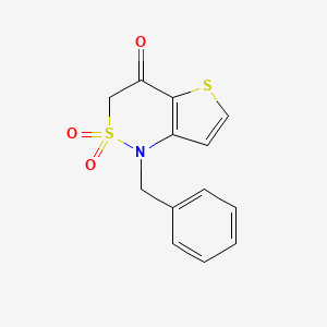 1-benzyl-1H,3H,4H-2lambda6-thieno[3,2-c][1,2]thiazine-2,2,4-trione