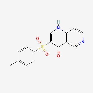 molecular formula C15H12N2O3S B6514922 3-(4-methylbenzenesulfonyl)-1,4-dihydro-1,6-naphthyridin-4-one CAS No. 892306-30-8