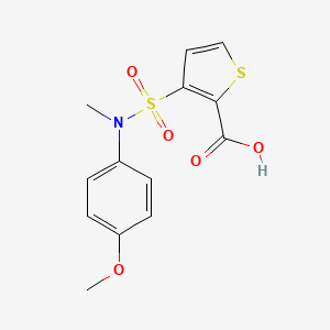 molecular formula C13H13NO5S2 B6515440 3-[(4-methoxyphenyl)(methyl)sulfamoyl]thiophene-2-carboxylic acid CAS No. 950258-69-2